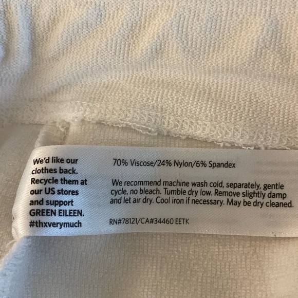 Eileen Fisher white washable stretch crepe fabulous pants from Neiman’s. - Picture 11 of 11